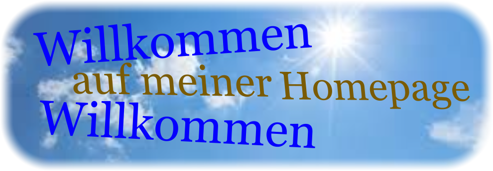Willkommen Homepage auf meiner Willkommen
